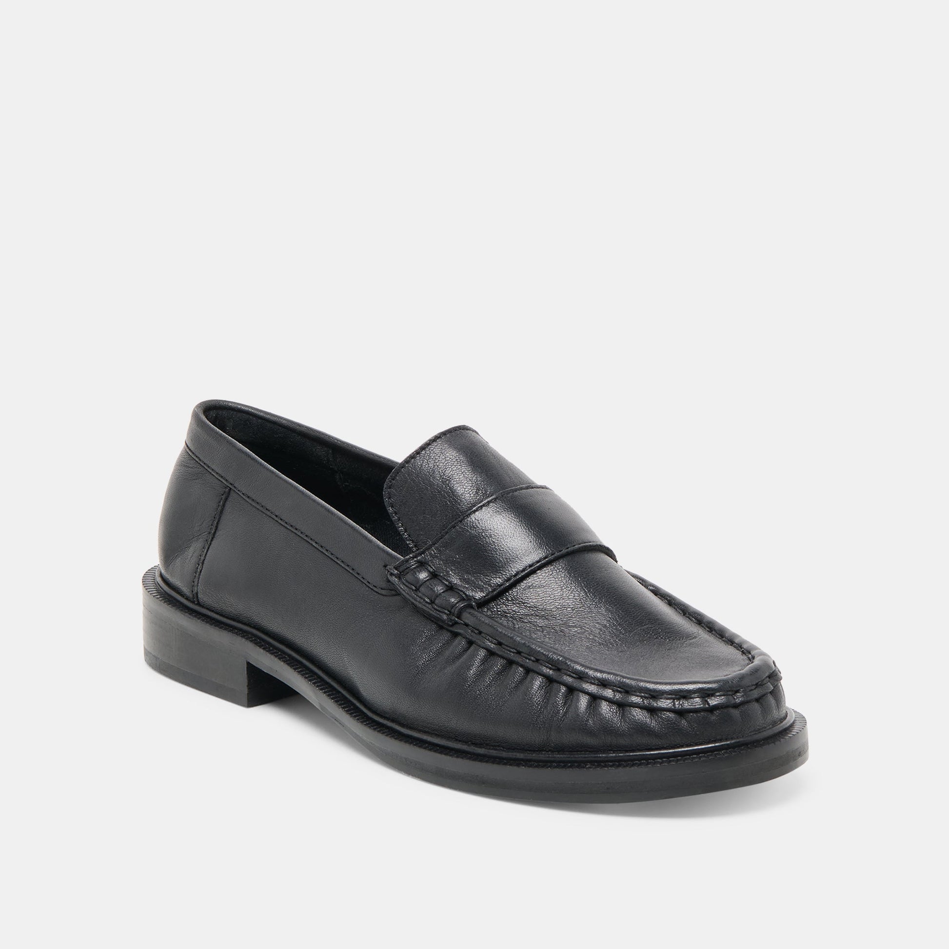 Bodi Black Leather Loafers - Dolce Vita