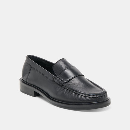 Bodi Black Leather Loafers - Dolce Vita