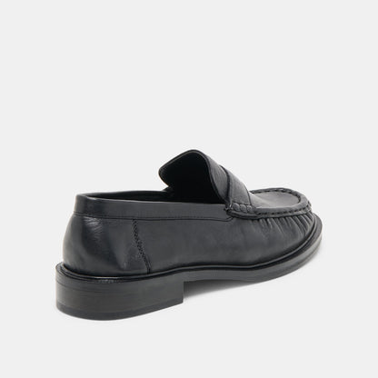 Bodi Black Leather Loafers - Dolce Vita