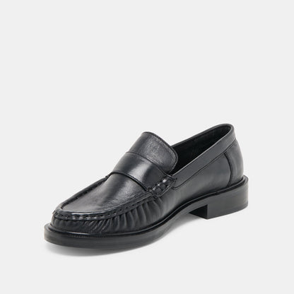 Bodi Black Leather Loafers - Dolce Vita