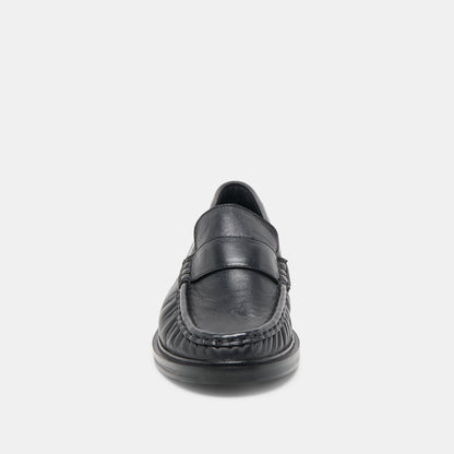 Bodi Black Leather Loafers - Dolce Vita