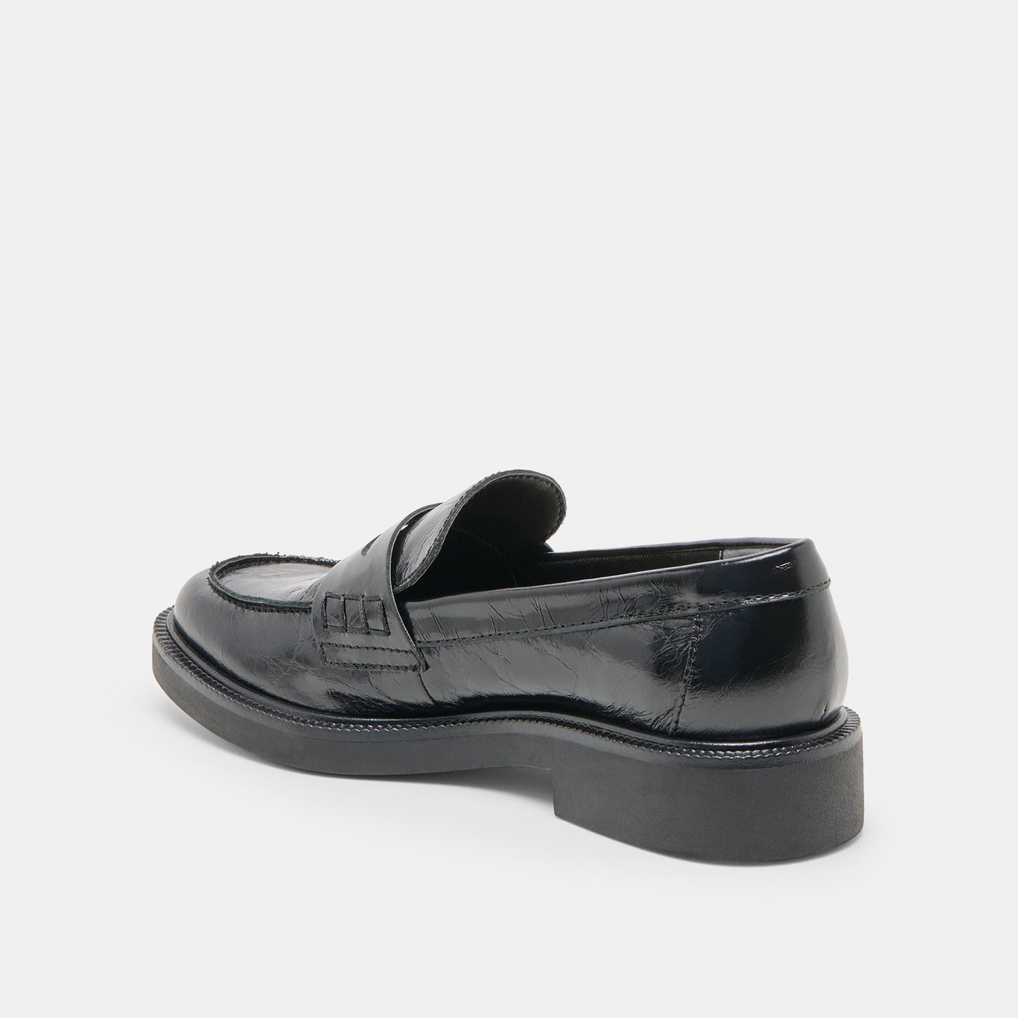 Tiggy Midnight Crinkle Patent Loafers - Dolce Vita
