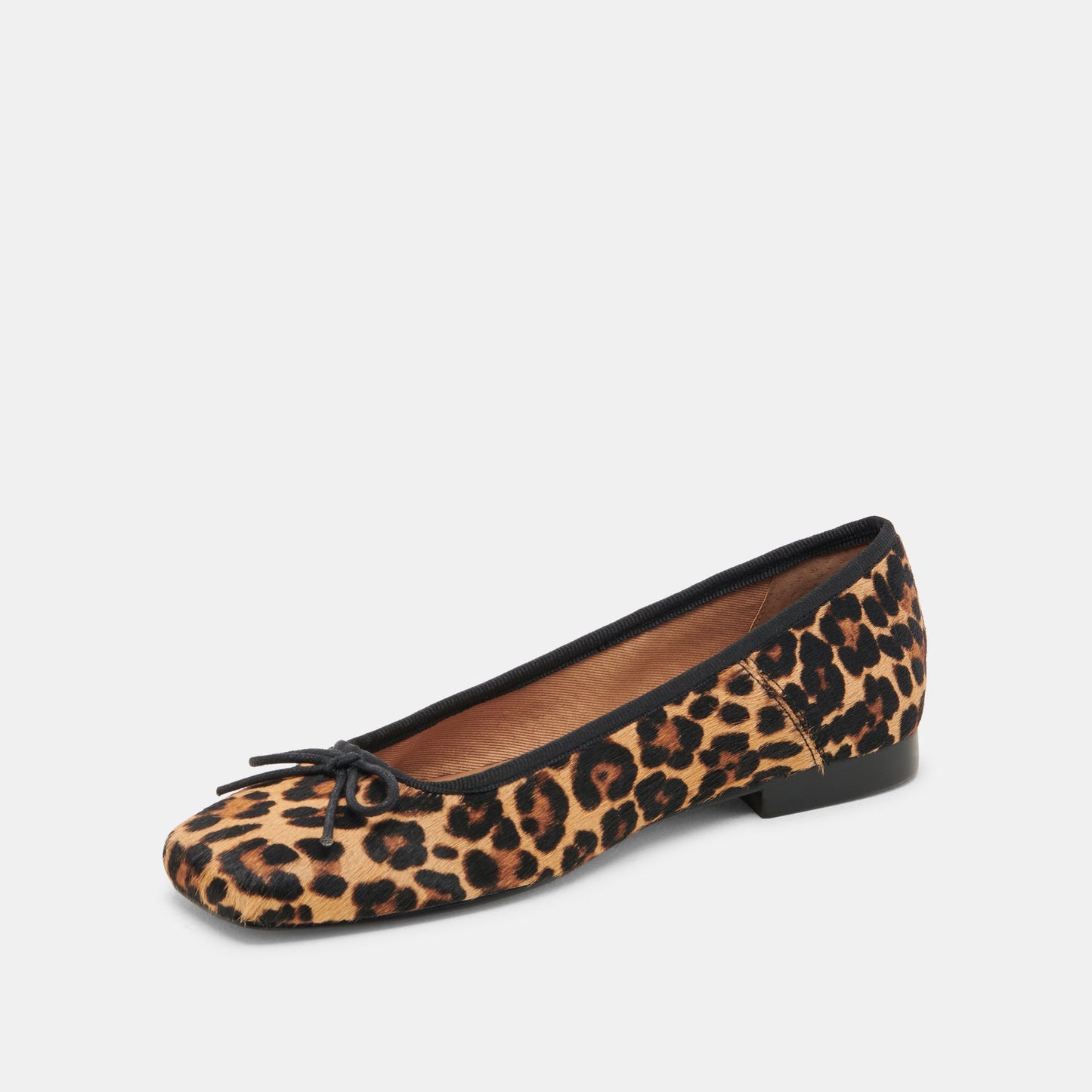 Anisa Ballet Flats DK LEOPARD CALF HAIR - Dolce Vita