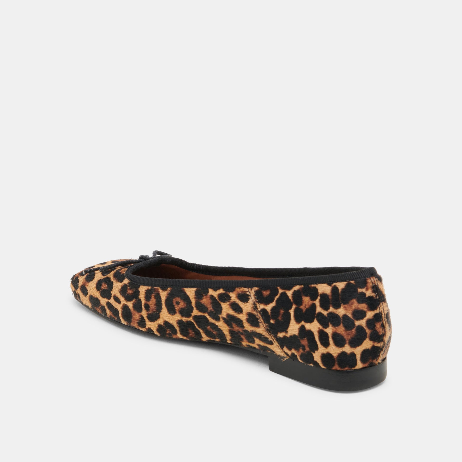 Anisa Ballet Flats DK LEOPARD CALF HAIR - Dolce Vita