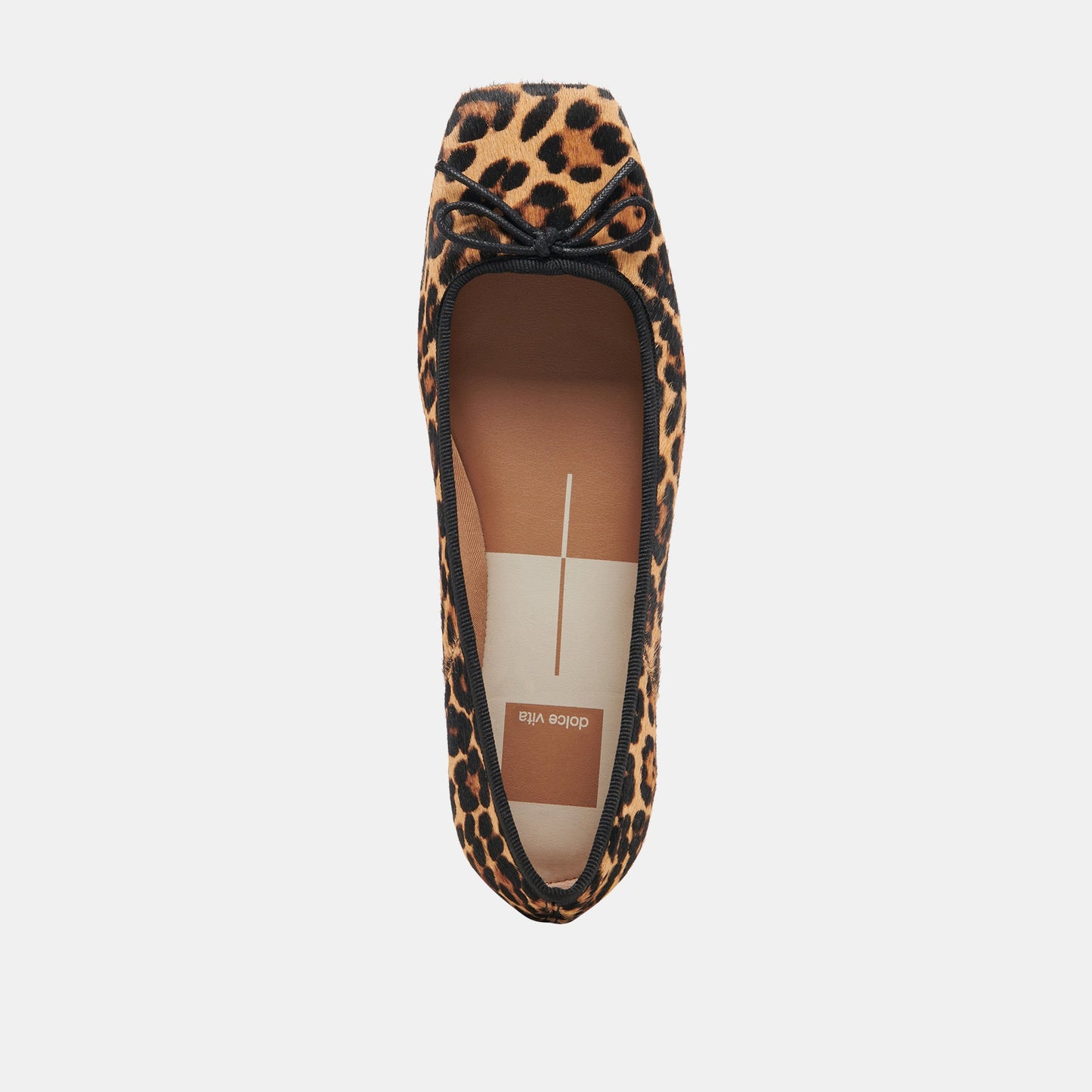 Anisa Ballet Flats DK LEOPARD CALF HAIR - Dolce Vita
