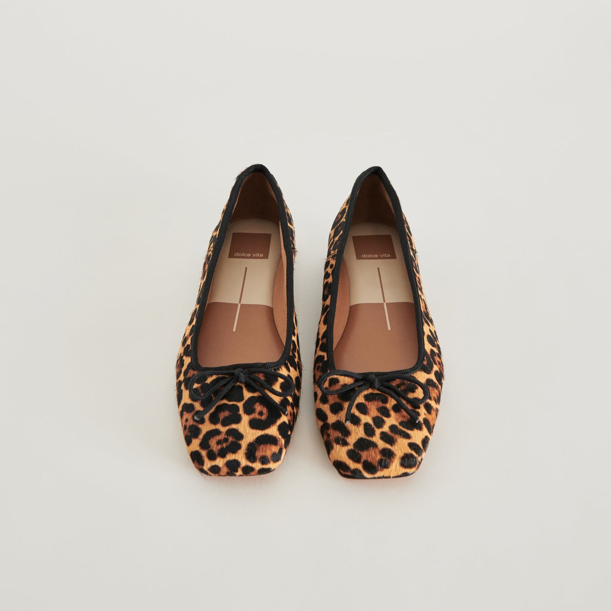 Anisa Ballet Flats DK LEOPARD CALF HAIR - Dolce Vita