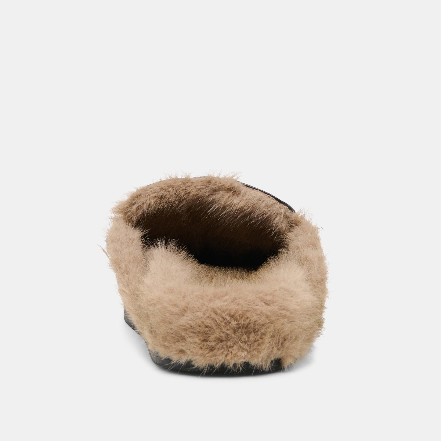 Jodero Plush Black Leather Flats - Dolce Vita