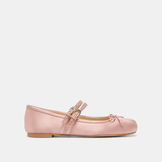 Gibsen Blush Satin Ballet Flats - Dolce Vita