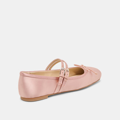 Gibsen Blush Satin Ballet Flats - Dolce Vita