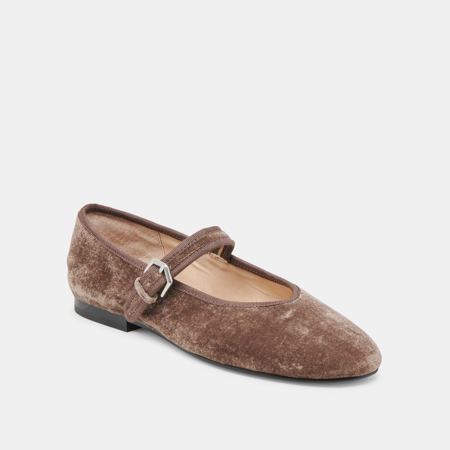 ROSLYN BALLET FLATS SMOKE VELVET - Dolce Vita