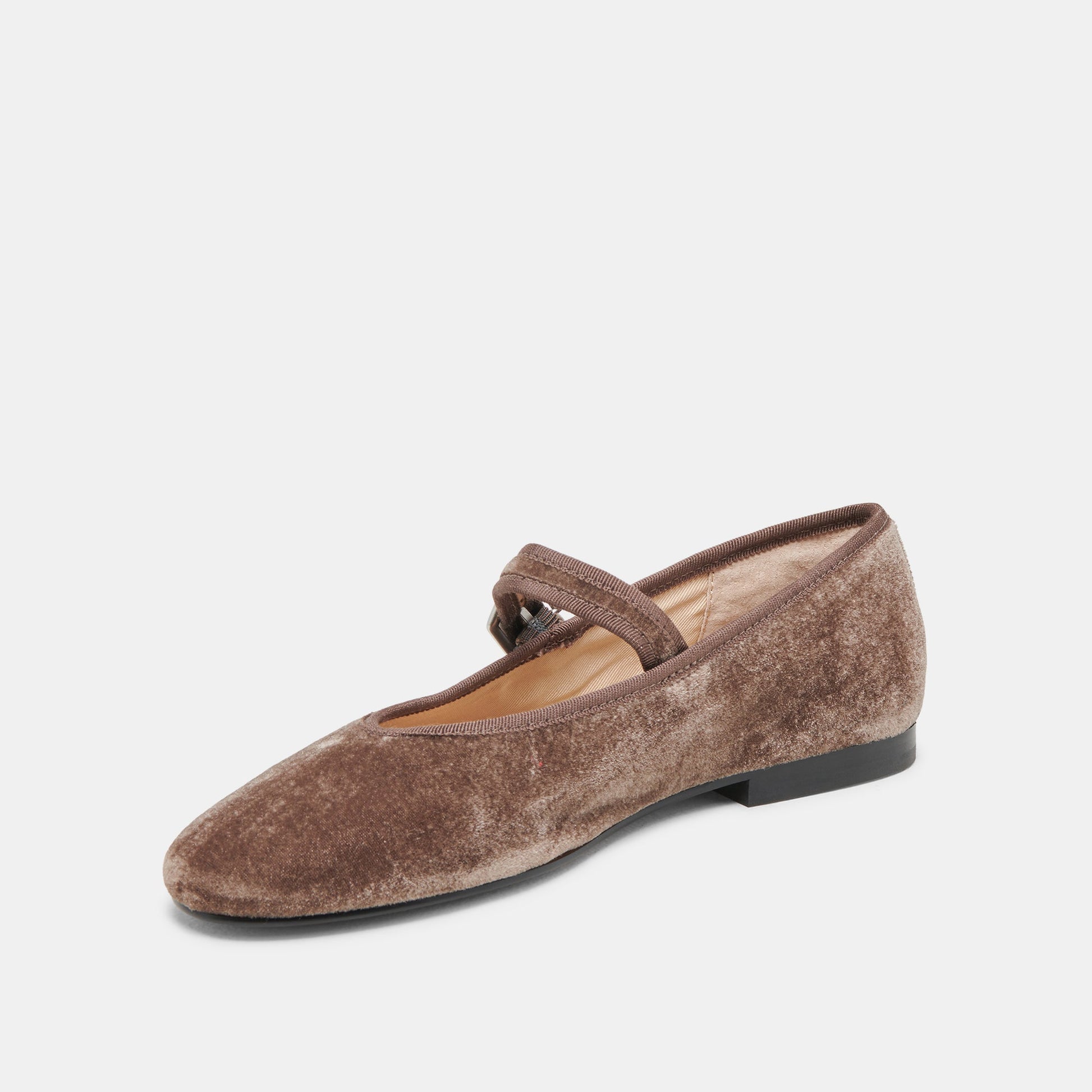 ROSLYN BALLET FLATS SMOKE VELVET - Dolce Vita