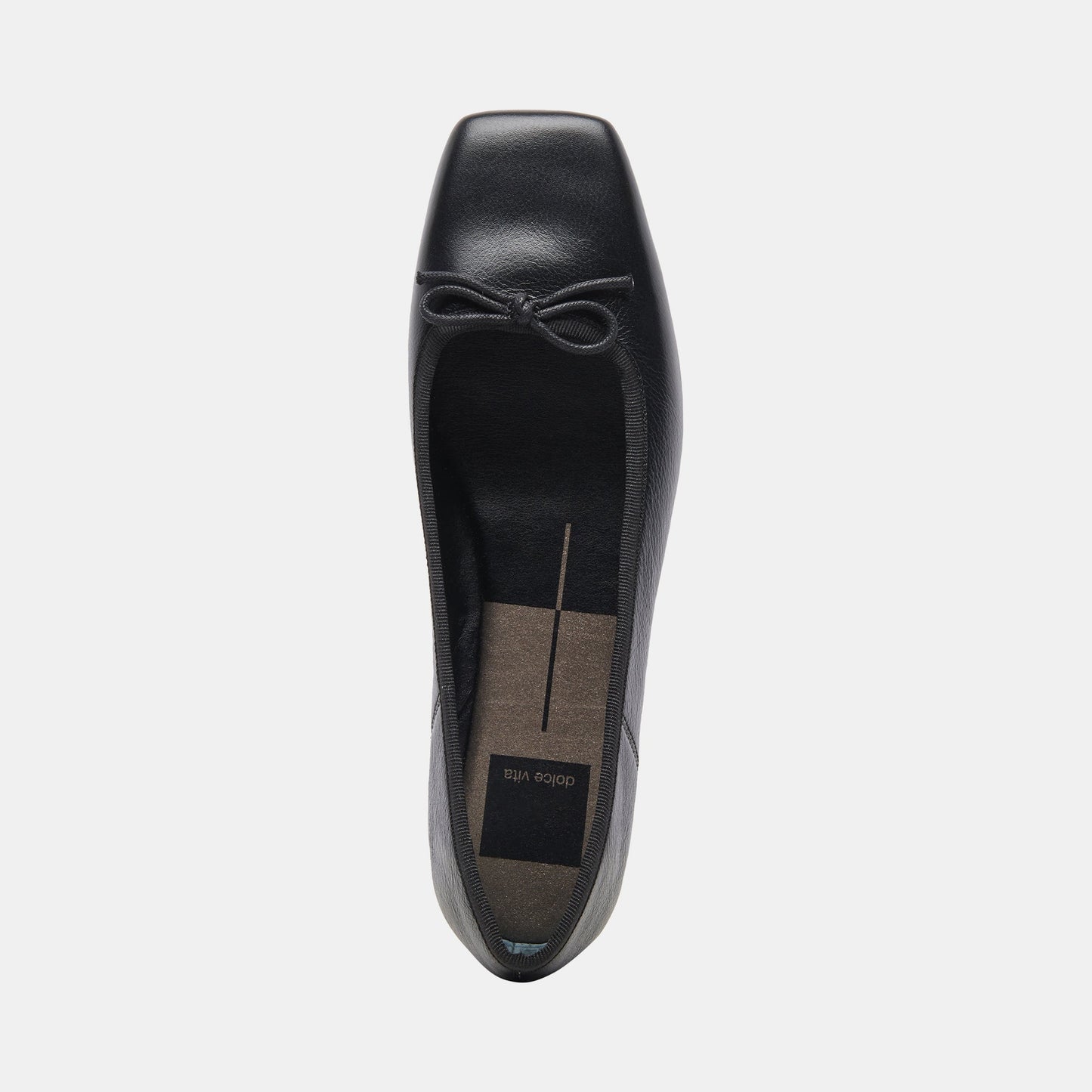 ANISA Ballet Flats Black Leather - Dolce Vita