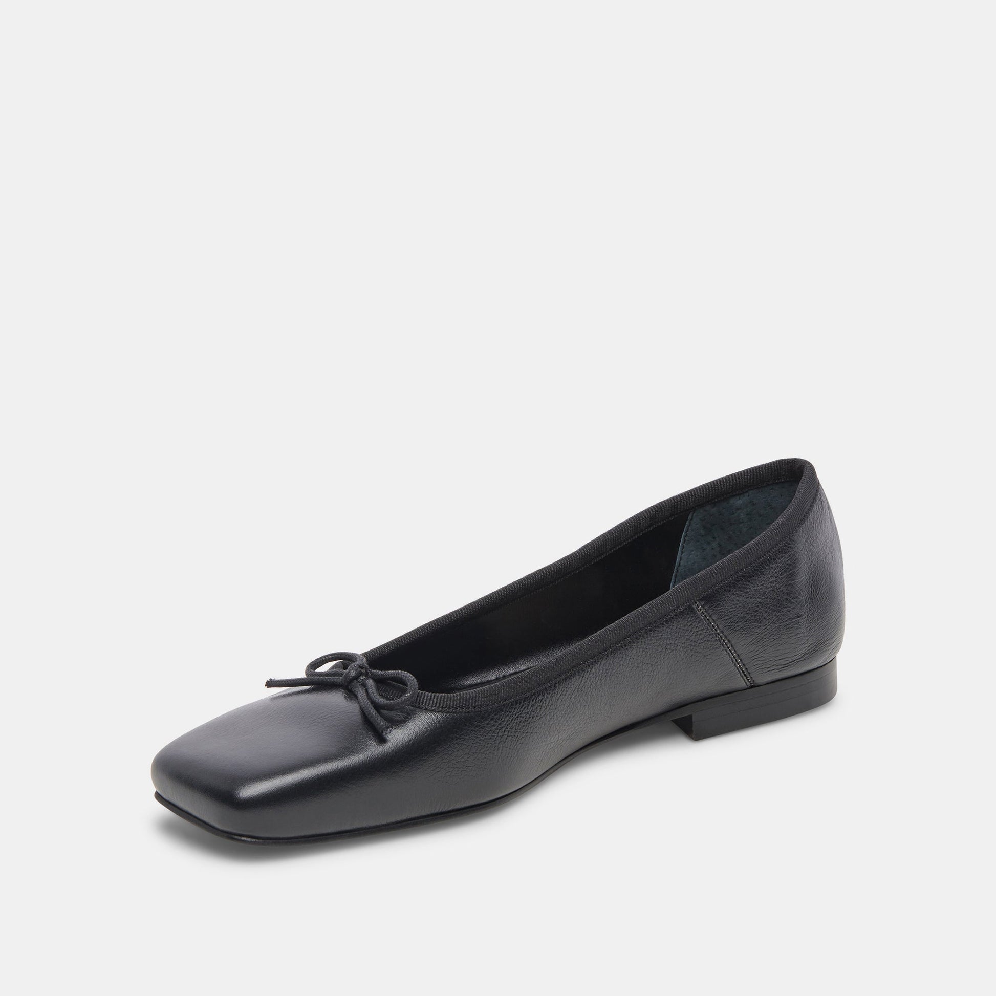 ANISA Ballet Flats Black Leather - Dolce Vita