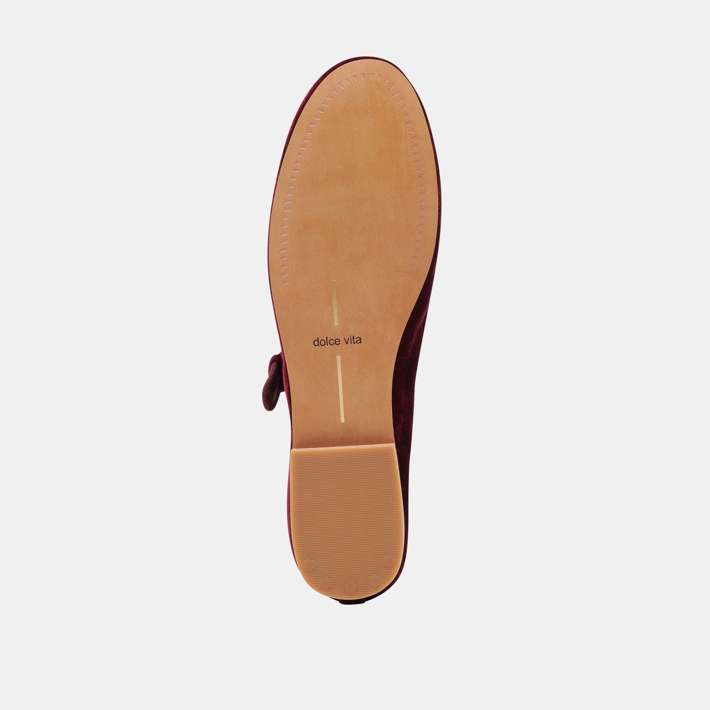 ROSLYN BALLET FLATS WINE VELVET - Dolce Vita