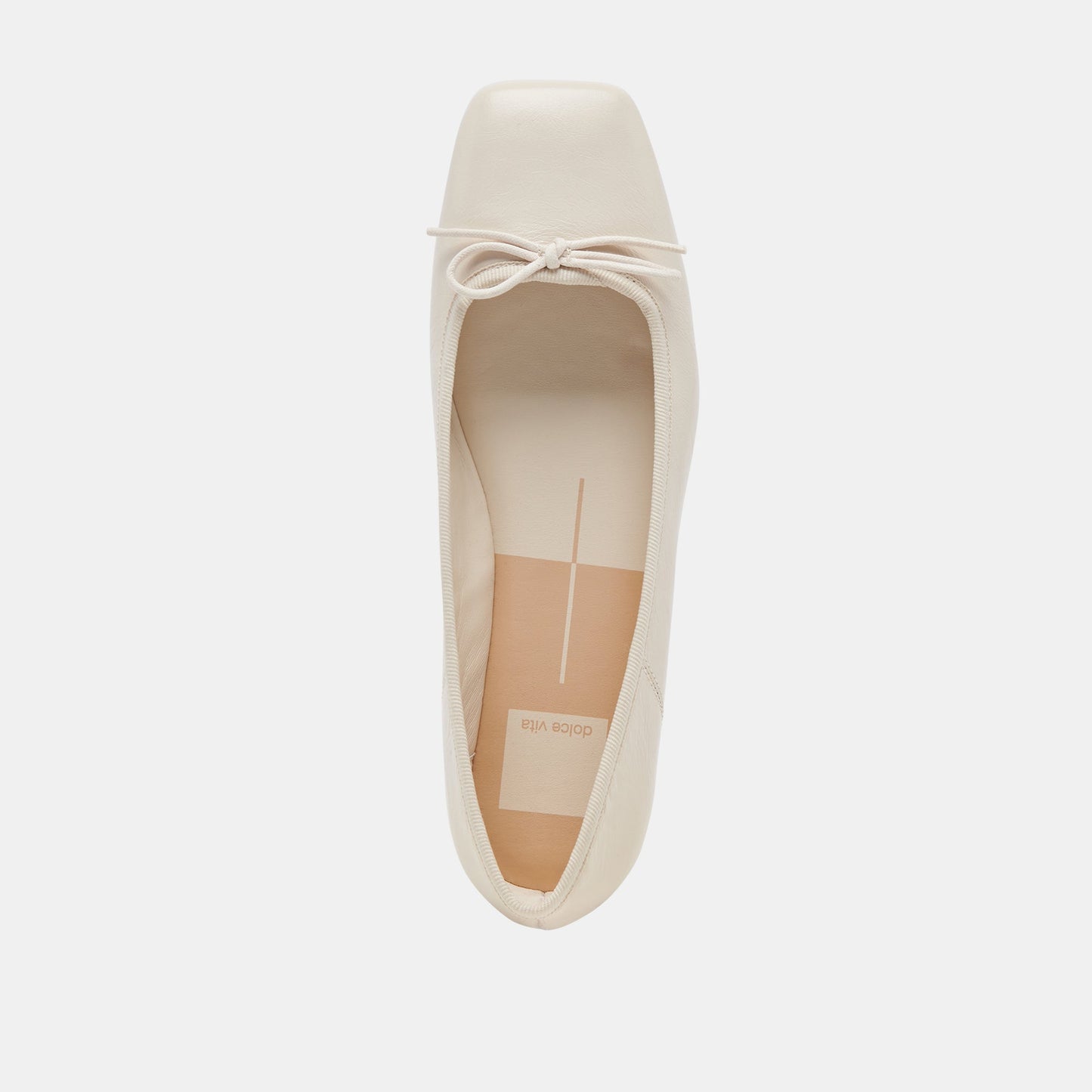 Anisa Ballet Flats CREME CRINKLE PATENT - Dolce Vita