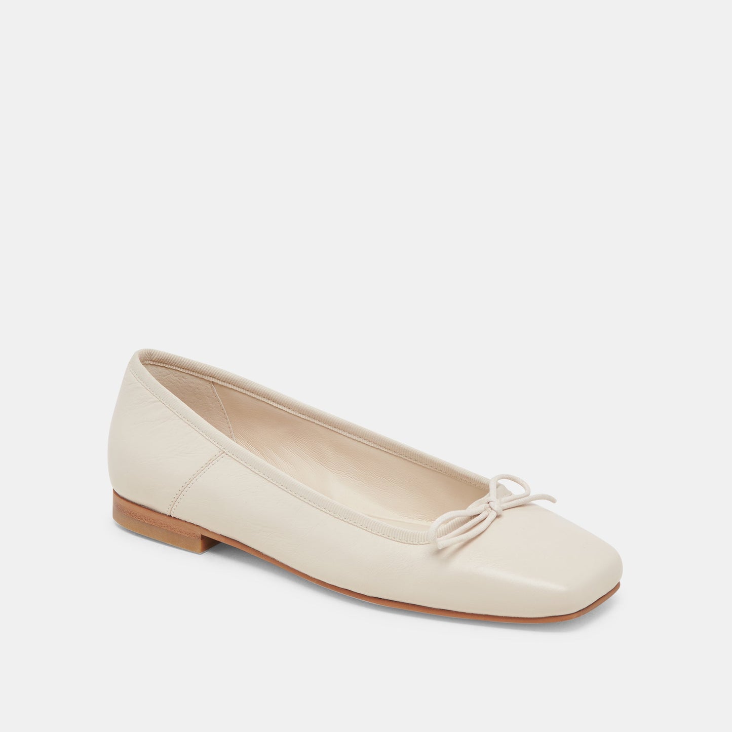 Anisa Ballet Flats CREME CRINKLE PATENT - Dolce Vita