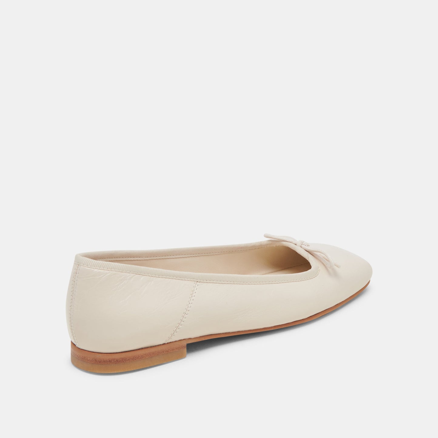 Anisa Ballet Flats CREME CRINKLE PATENT - Dolce Vita