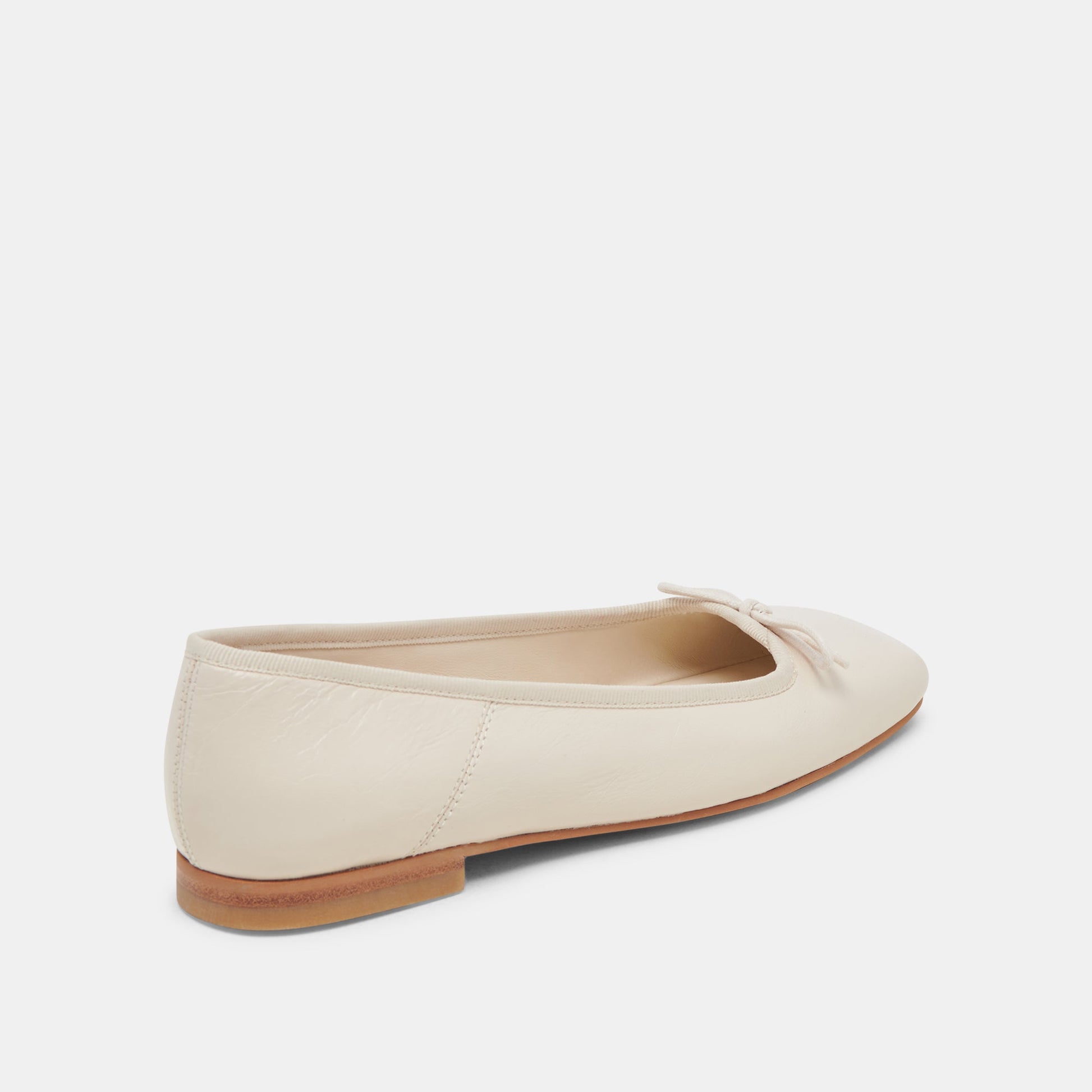 Anisa Ballet Flats CREME CRINKLE PATENT - Dolce Vita