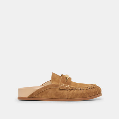 Jodero Lt Brown Suede Flats - Dolce Vita