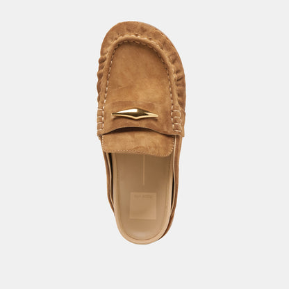 Jodero Lt Brown Suede Flats - Dolce Vita