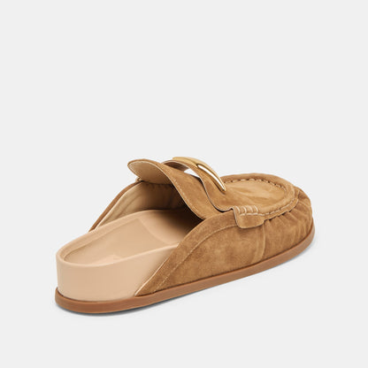 Jodero Lt Brown Suede Flats - Dolce Vita