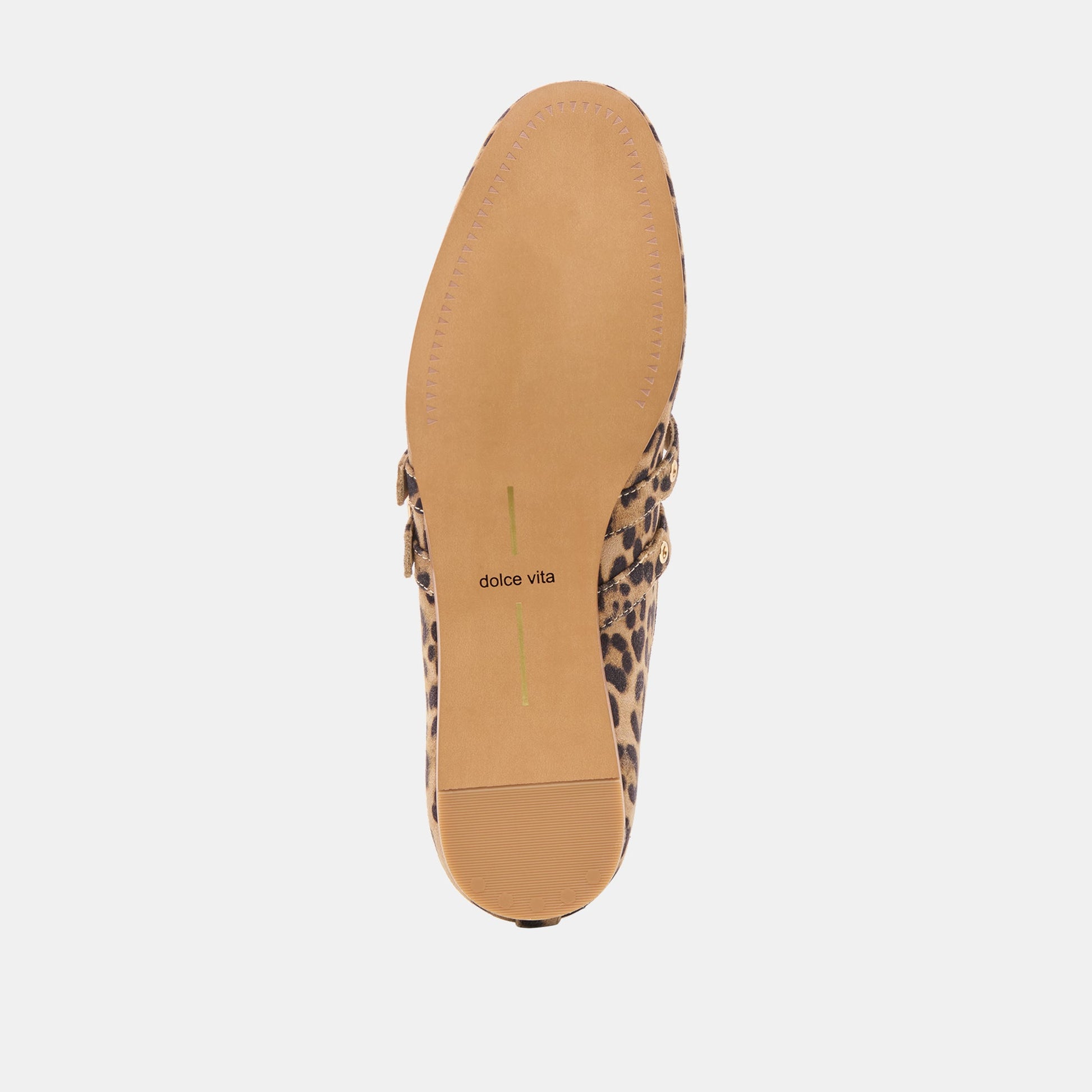 Baylee Grommet Dk Leopard Printed Suede Ballet Flats - Dolce Vita