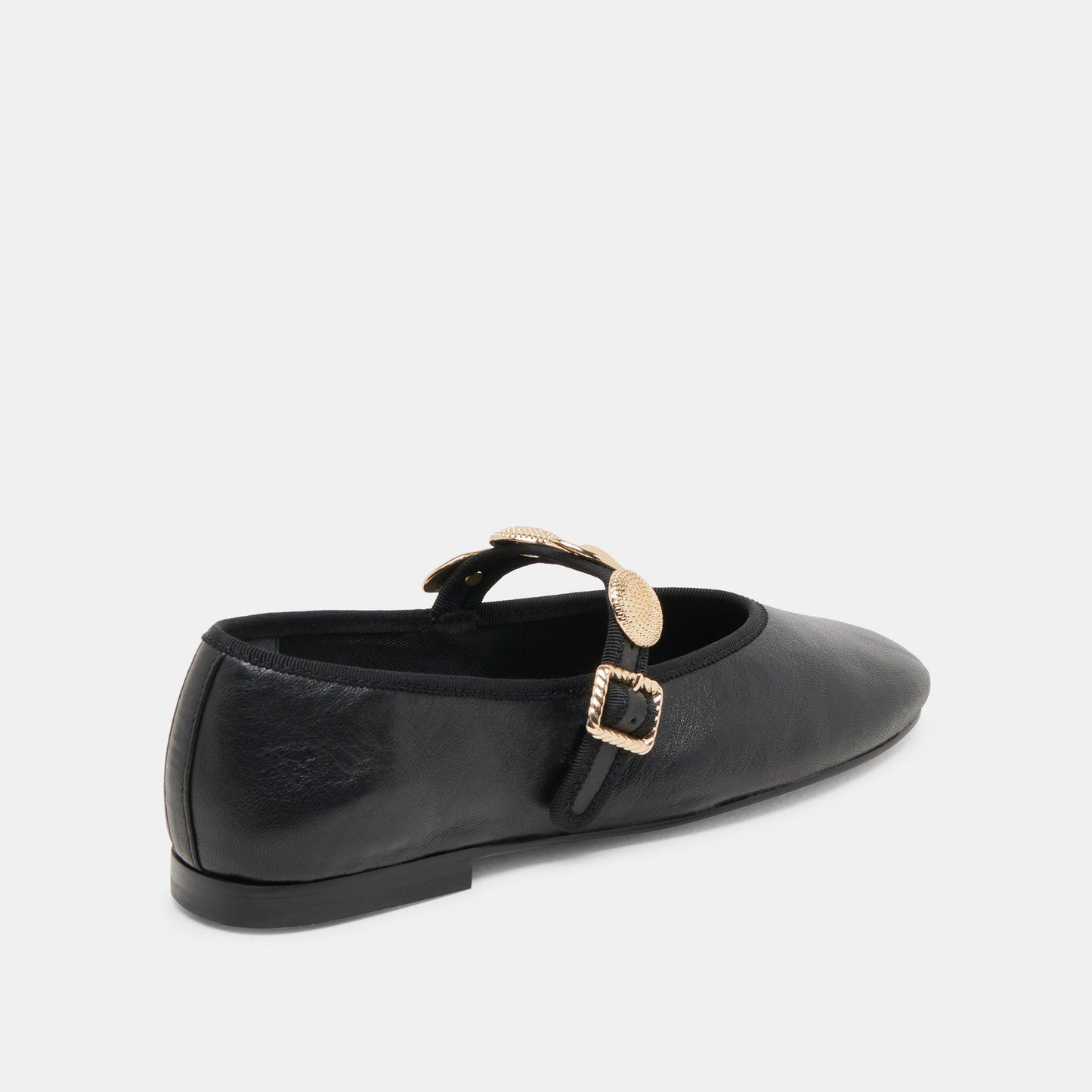 Relan Black Leather Ballet Flats - Dolce Vita