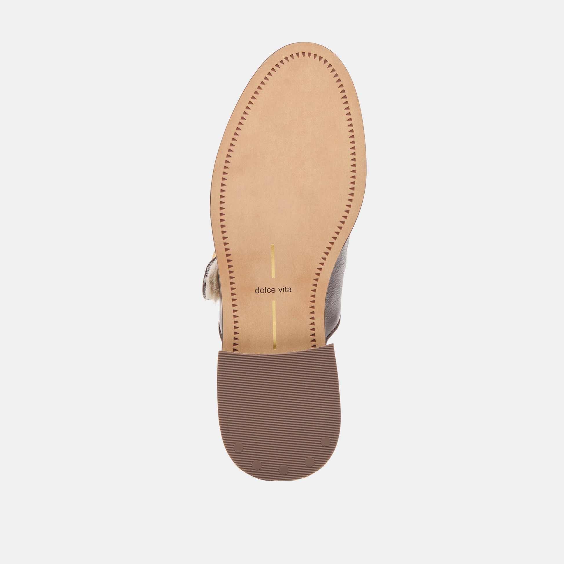 Harlah Plush Chocolate Leather Flats - Dolce Vita