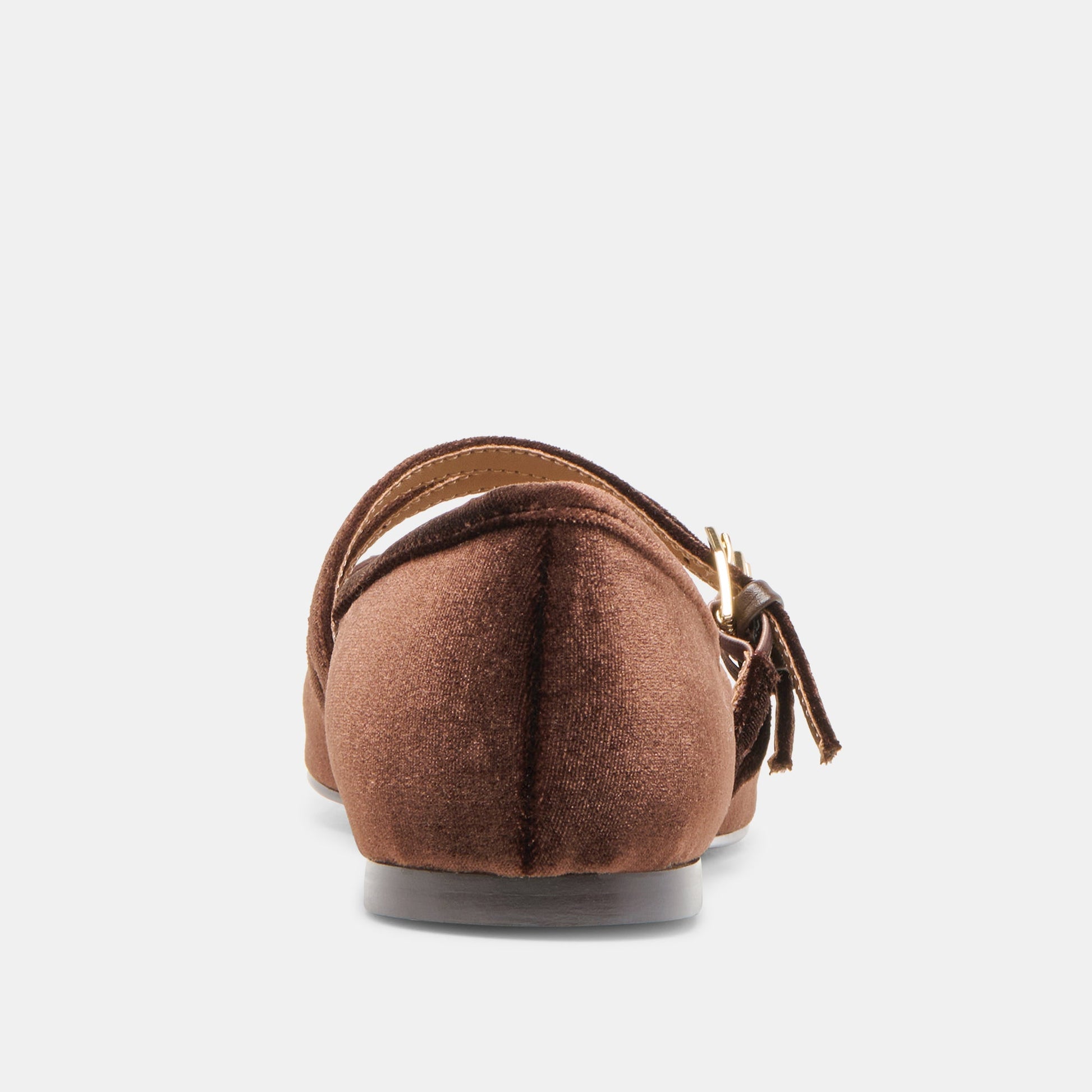 Gibsen Chocolate Velvet Ballet Flats - Dolce Vita