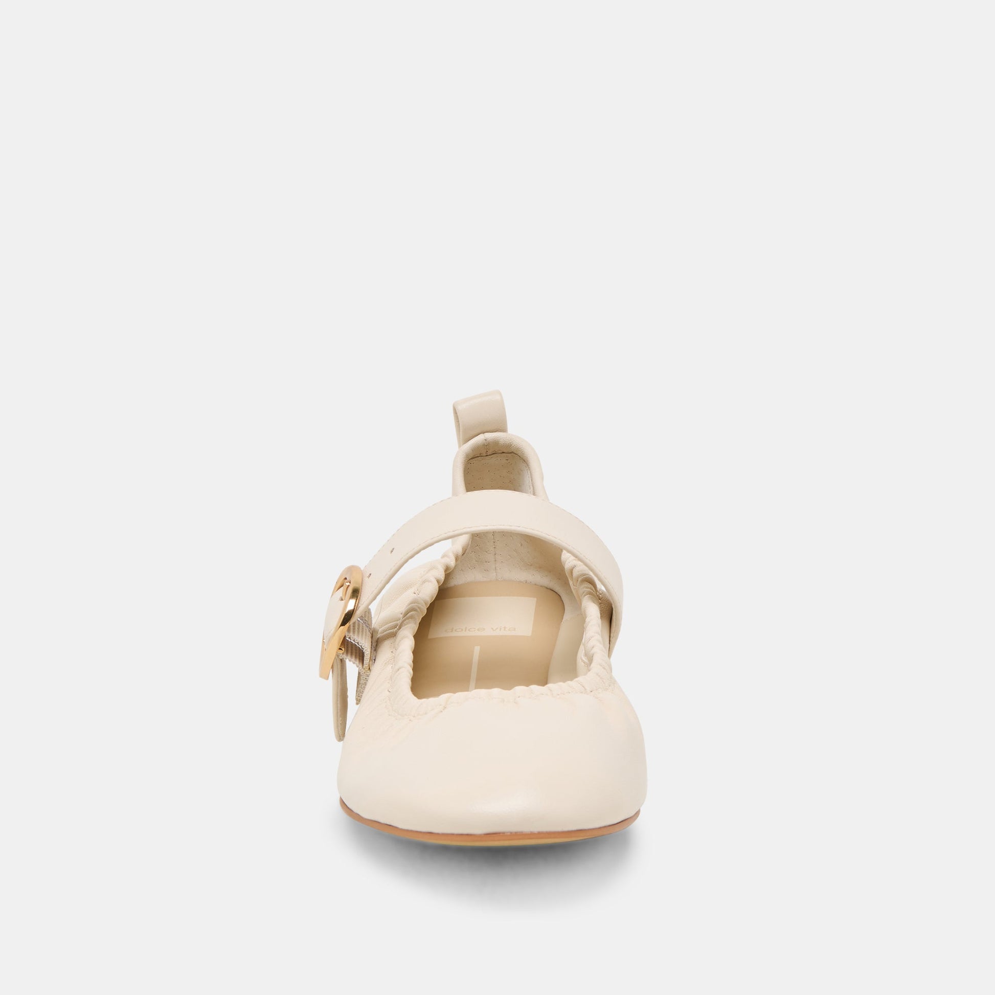 Caely Bone Leather Ballet Flats - Dolce Vita