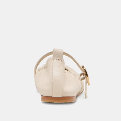 Caely Bone Leather Ballet Flats - Dolce Vita