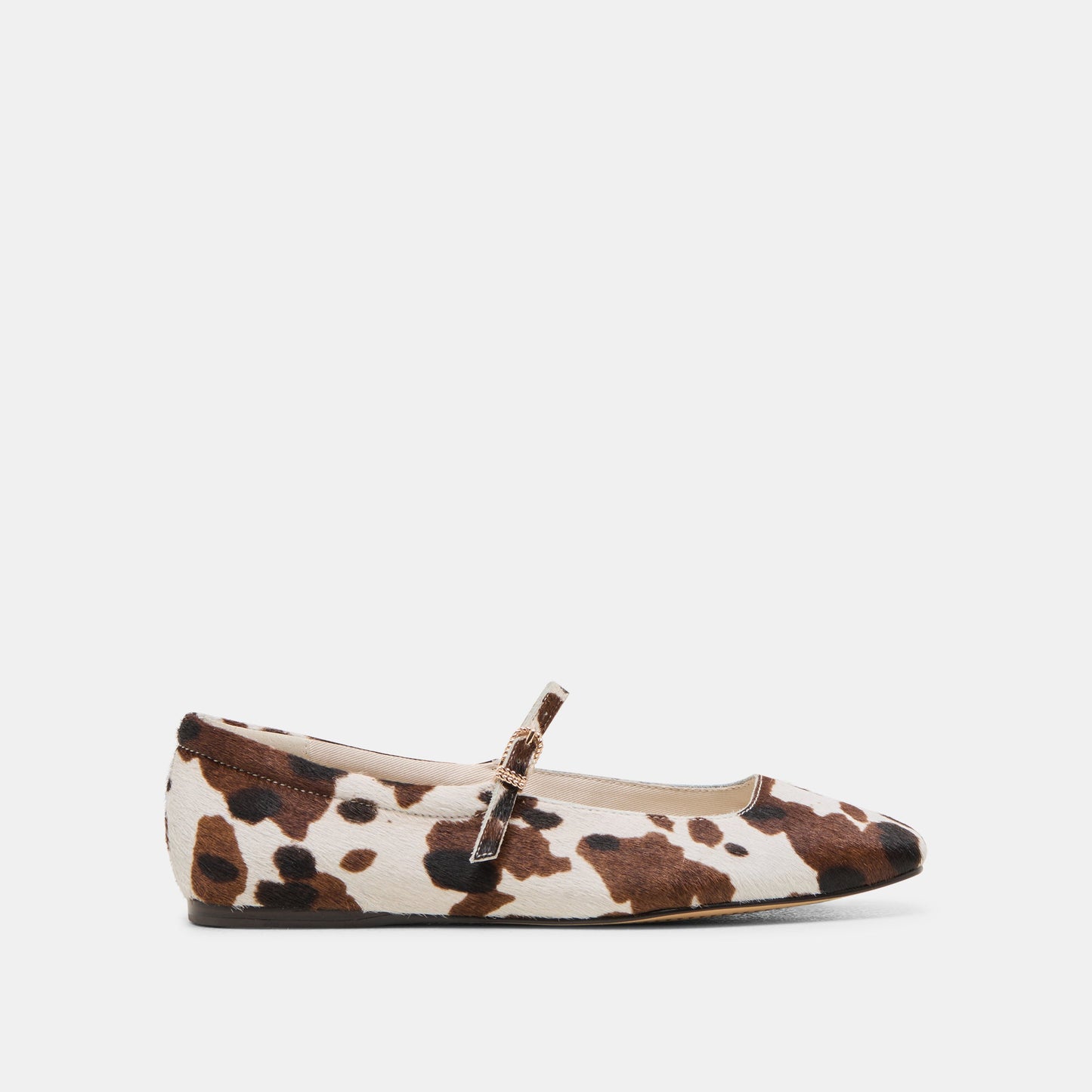 Reyes Cocoa Taurus Calf Hair Ballet Flats - Dolce Vita