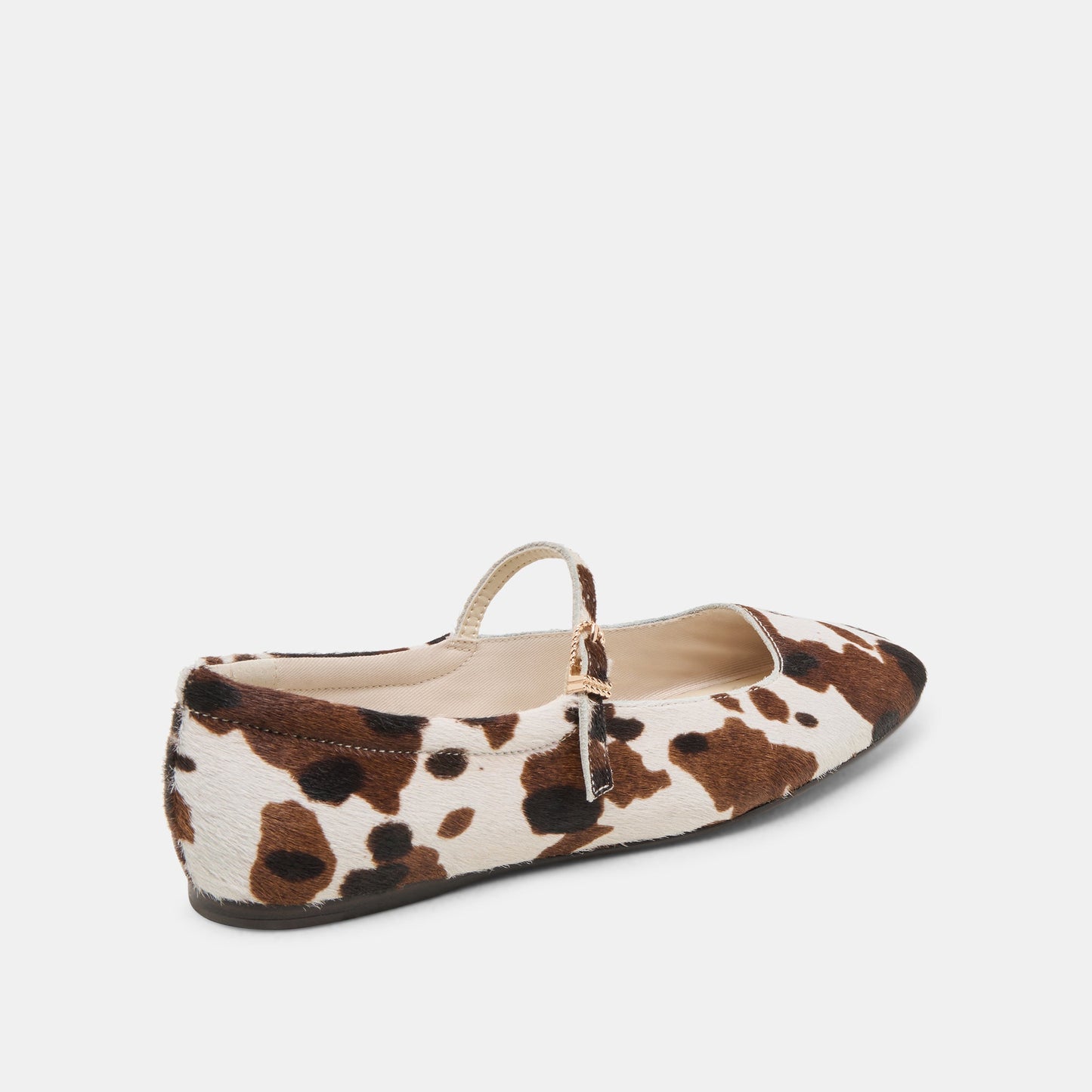 Reyes Cocoa Taurus Calf Hair Ballet Flats - Dolce Vita