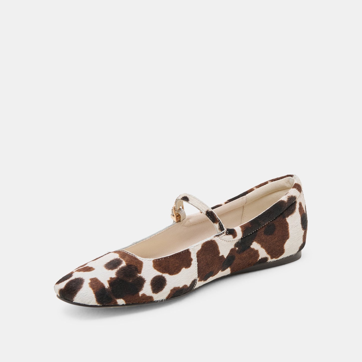 Reyes Cocoa Taurus Calf Hair Ballet Flats - Dolce Vita