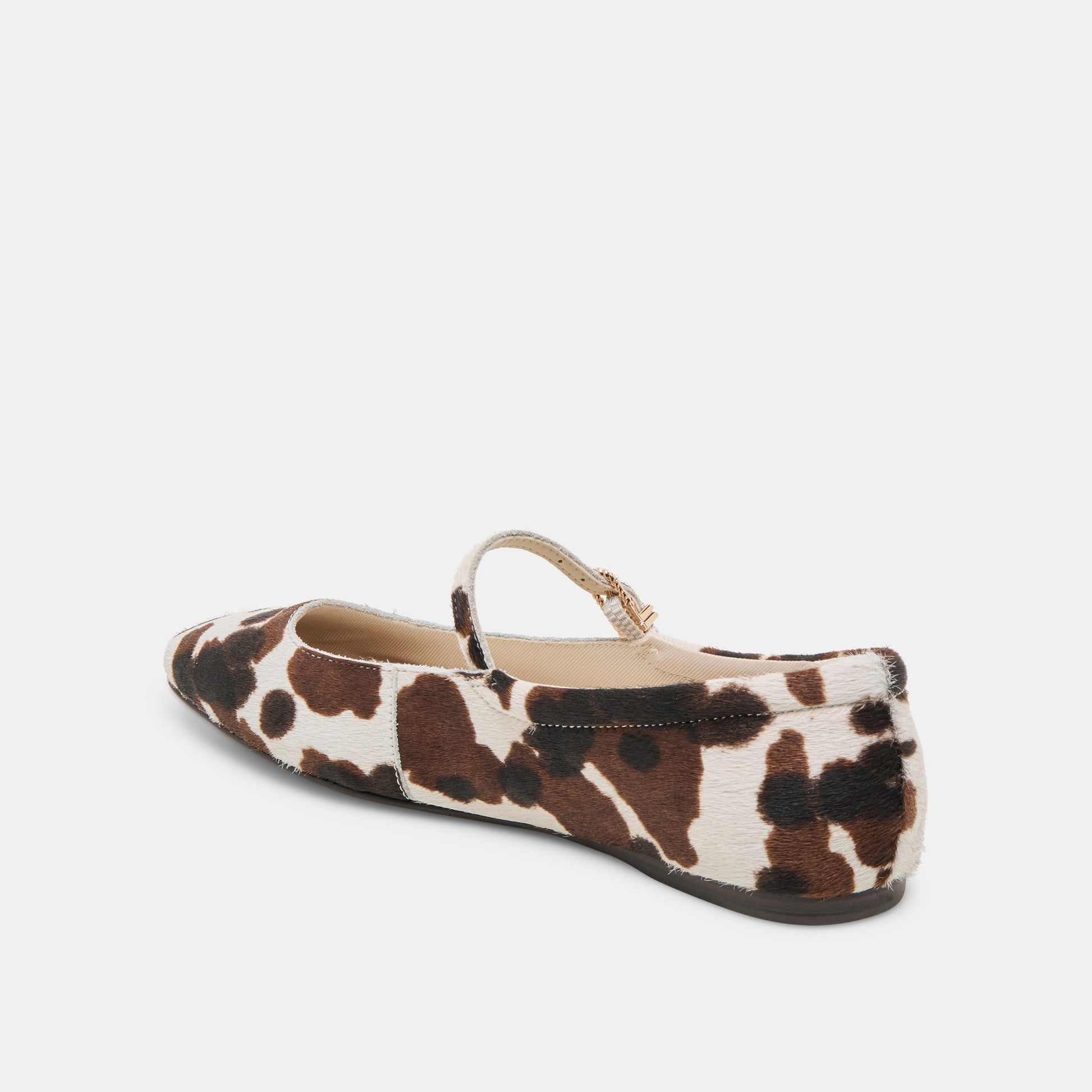 Reyes Cocoa Taurus Calf Hair Ballet Flats - Dolce Vita