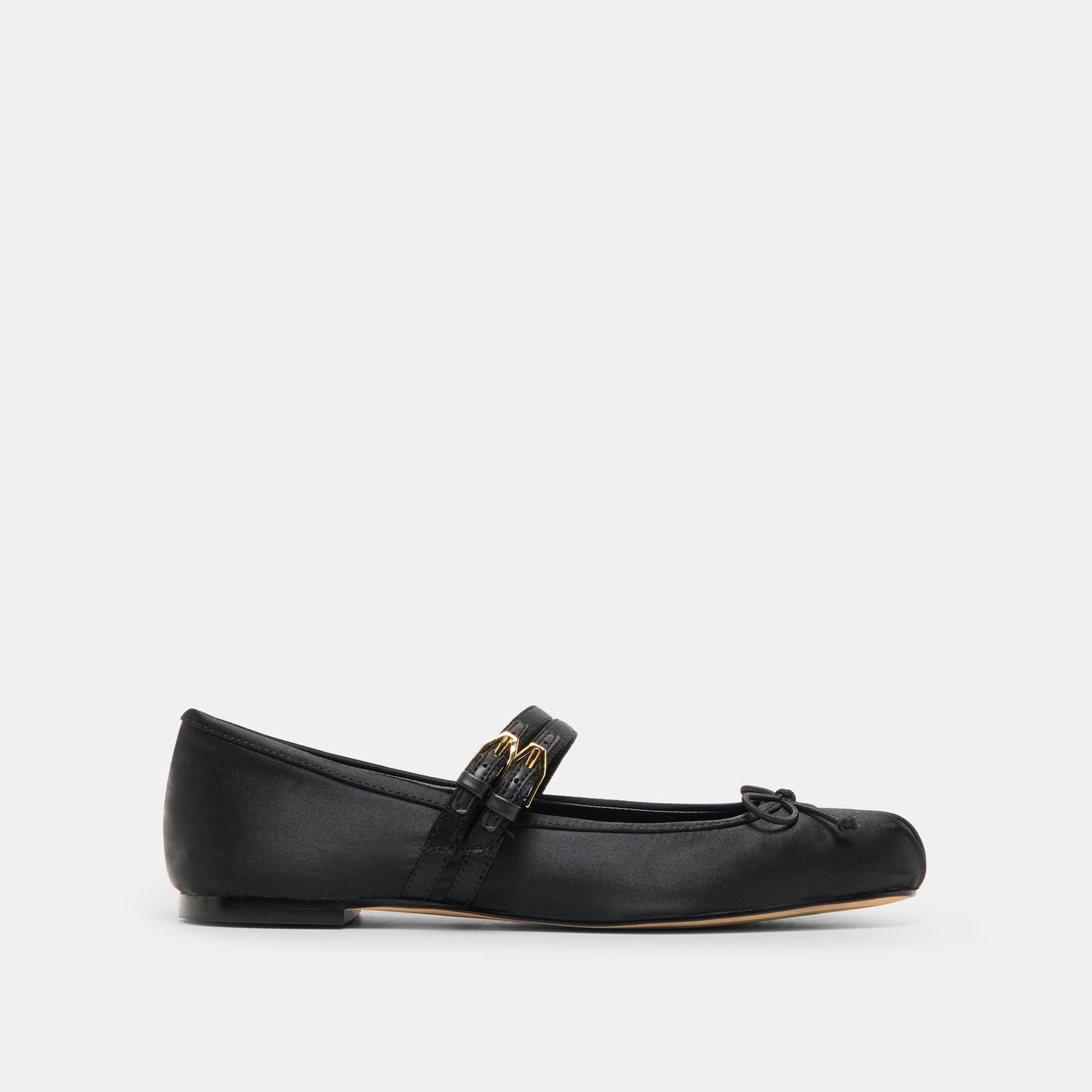 Gibsen Onyx Satin Ballet Flats - Dolce Vita