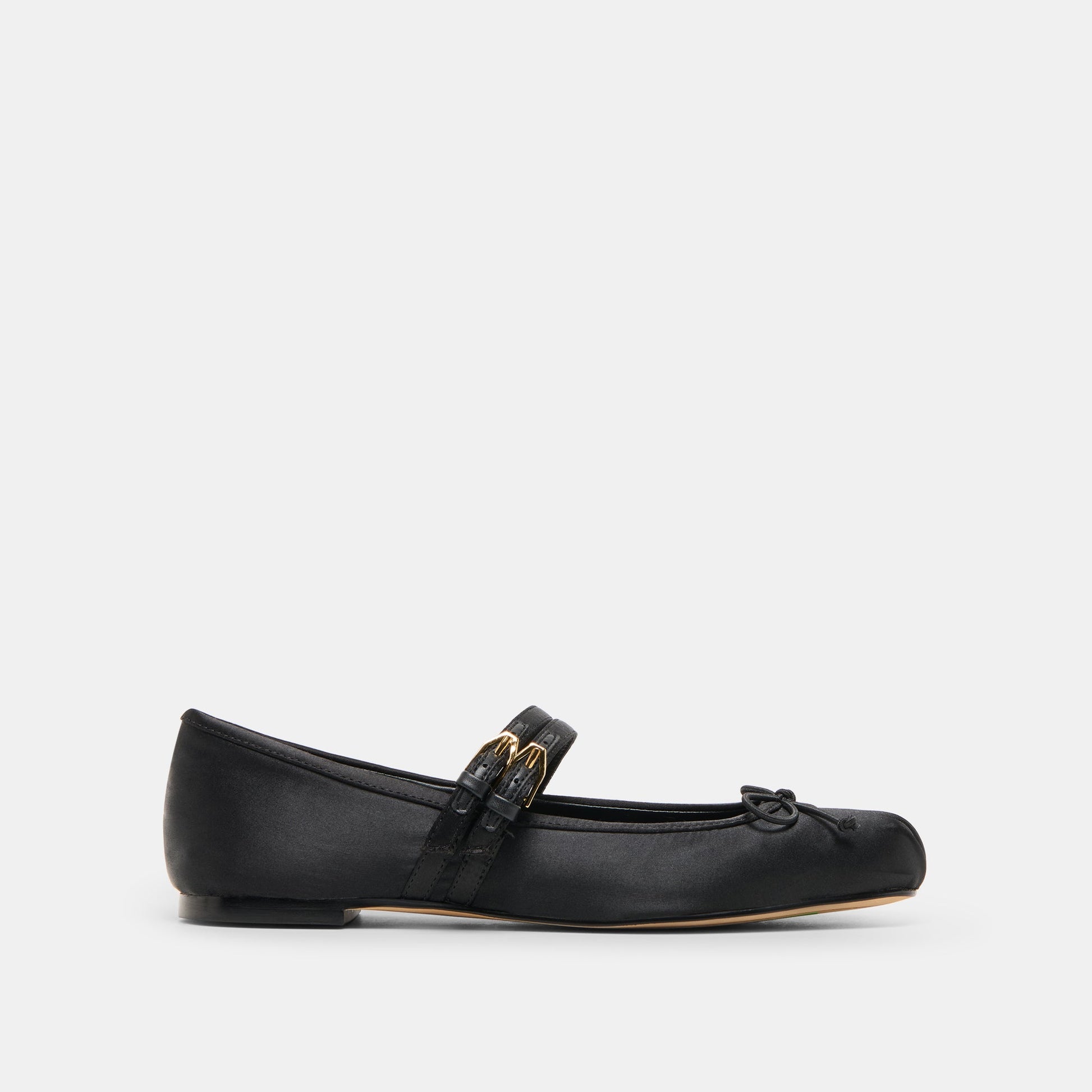 Gibsen Onyx Satin Ballet Flats - Dolce Vita
