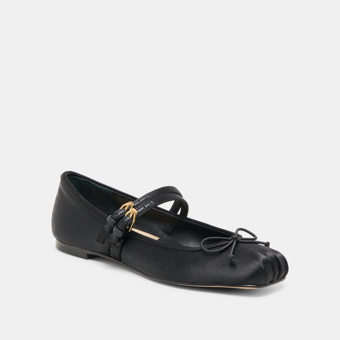 Gibsen Onyx Satin Ballet Flats - Dolce Vita