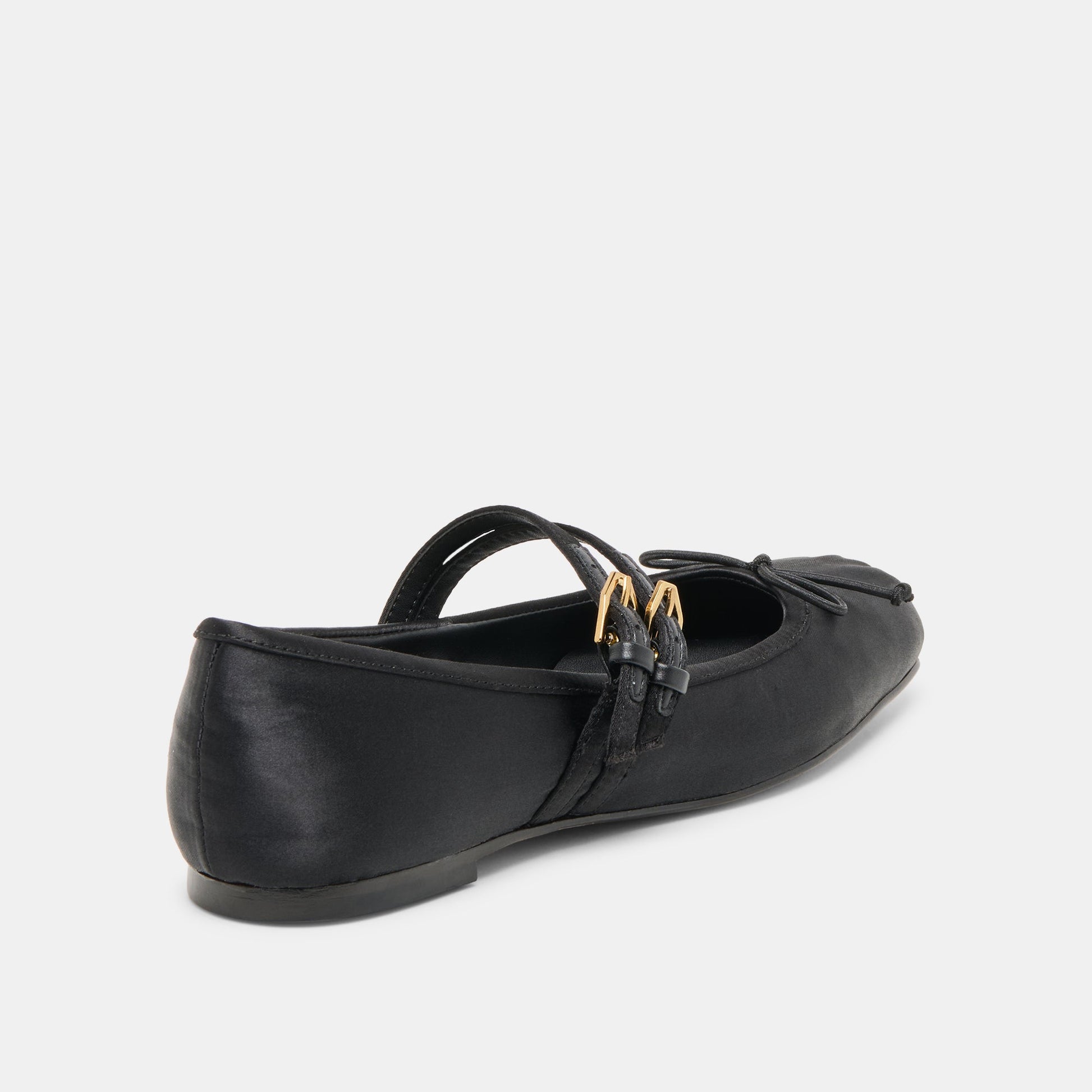 Gibsen Onyx Satin Ballet Flats - Dolce Vita