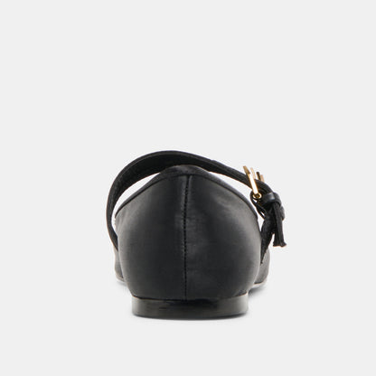 Gibsen Onyx Satin Ballet Flats - Dolce Vita