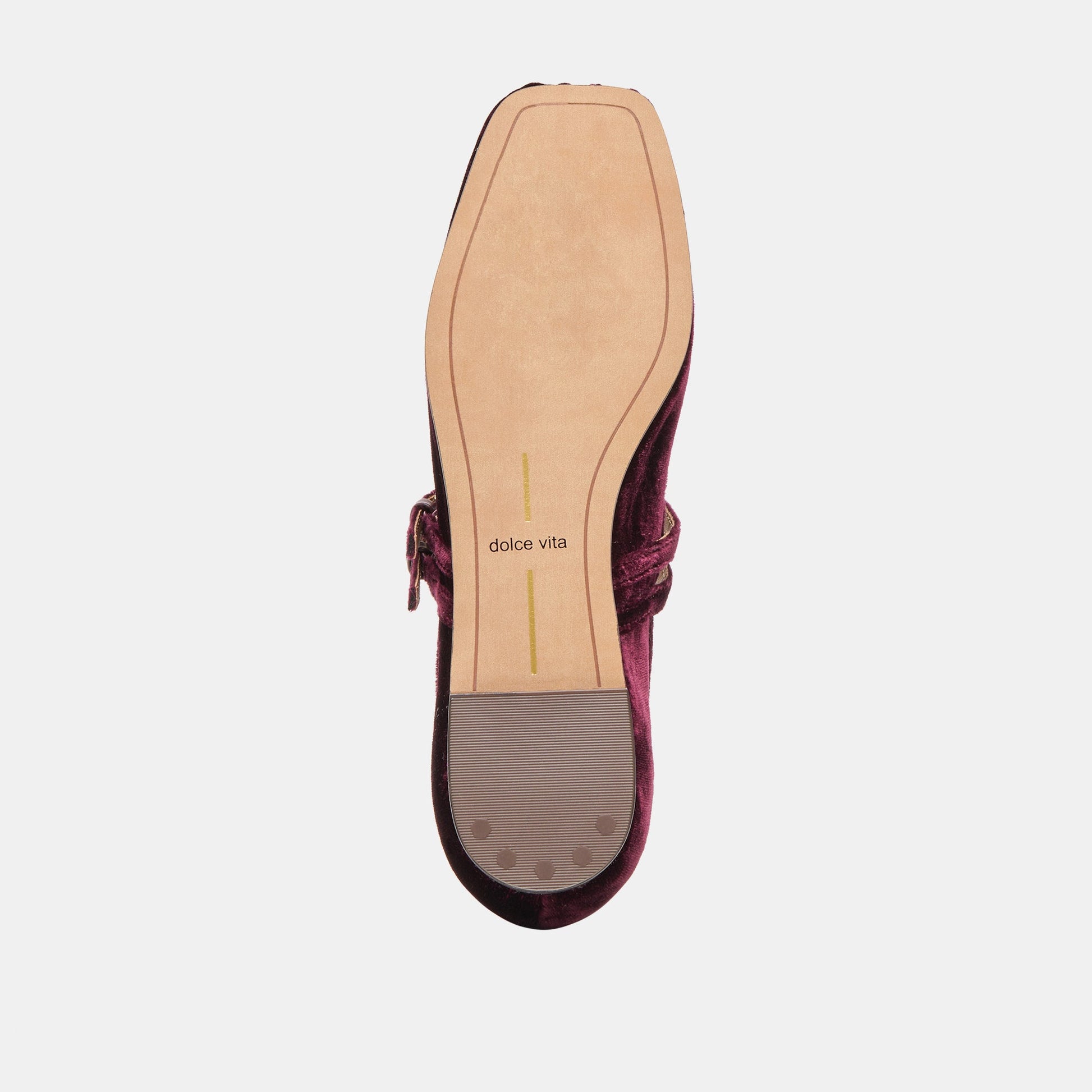 Gibsen Burgundy Velvet Ballet Flats - Dolce Vita