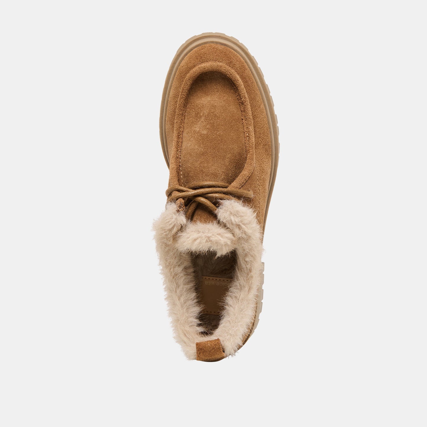 Milza Plush Lt Brown Suede Loafers - Dolce Vita
