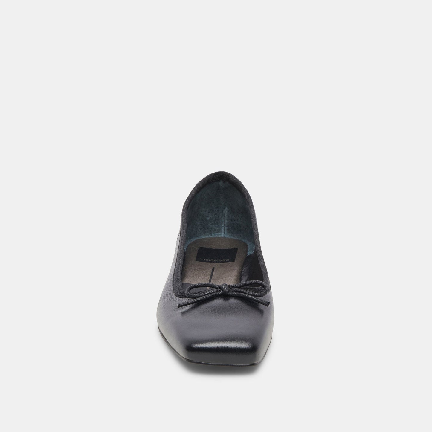 ANISA Wide Black Leather Ballet Flats - Dolce Vita