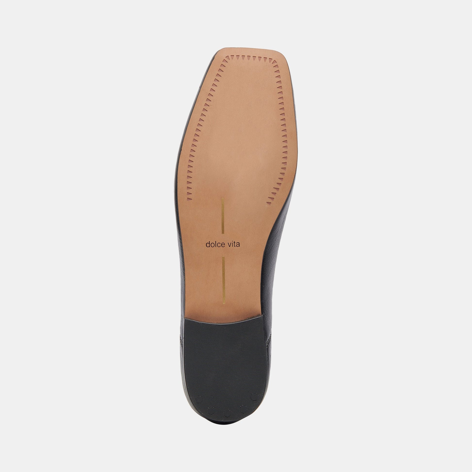 ANISA Wide Black Leather Ballet Flats - Dolce Vita