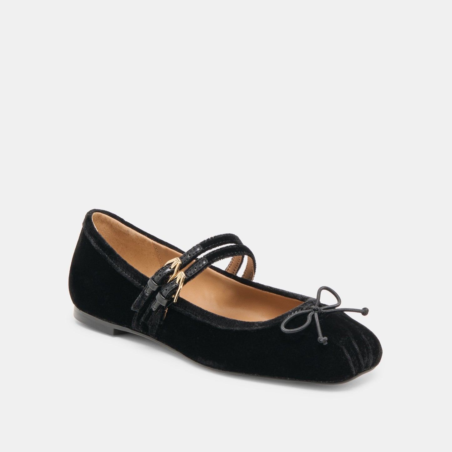 Gibsen Nero Velvet Ballet Flats - Dolce Vita