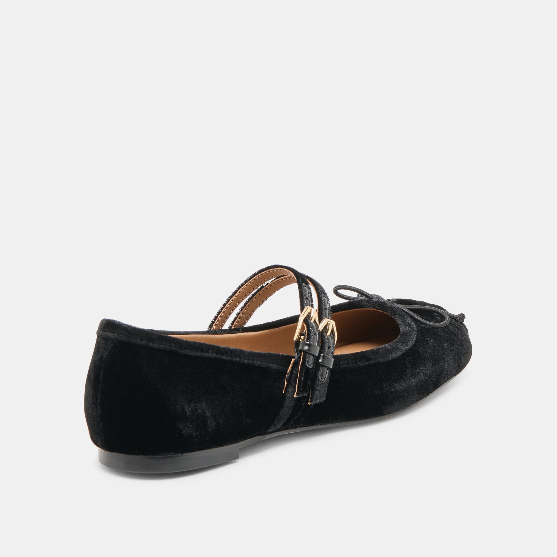 Gibsen Nero Velvet Ballet Flats - Dolce Vita
