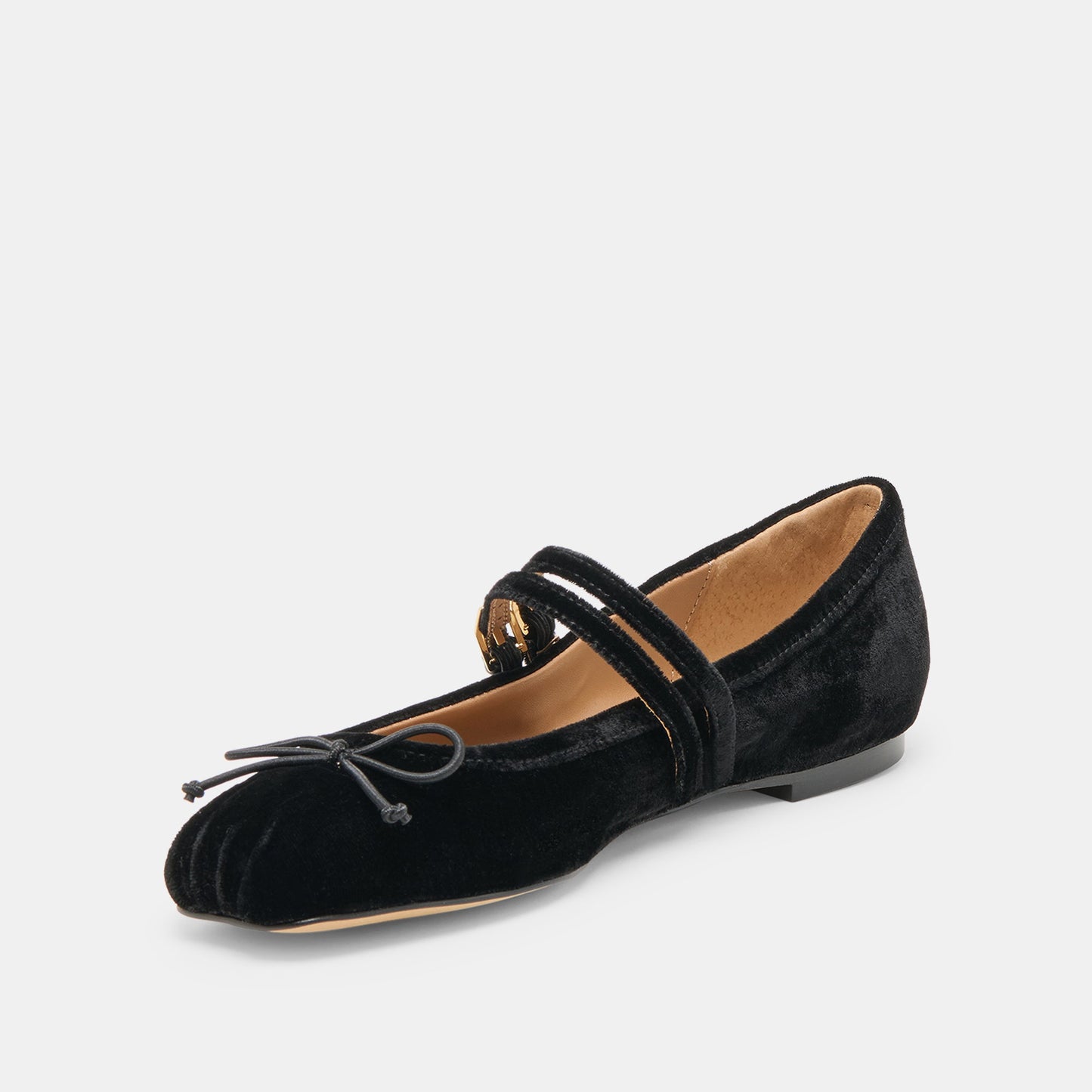 Gibsen Nero Velvet Ballet Flats - Dolce Vita