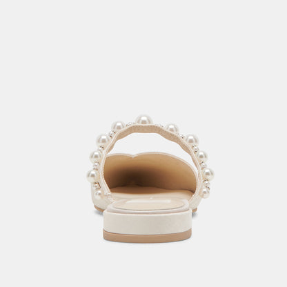 KANIKA PEARL FLATS VANILLA PEARLS - Dolce Vita