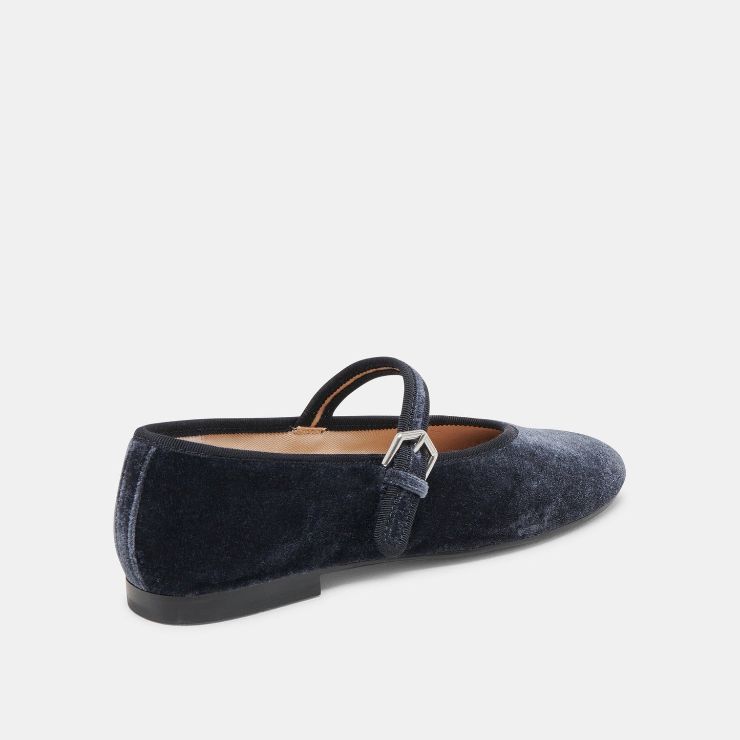 ROSLYN BALLET FLATS DUSTY BLUE VELVET - Dolce Vita
