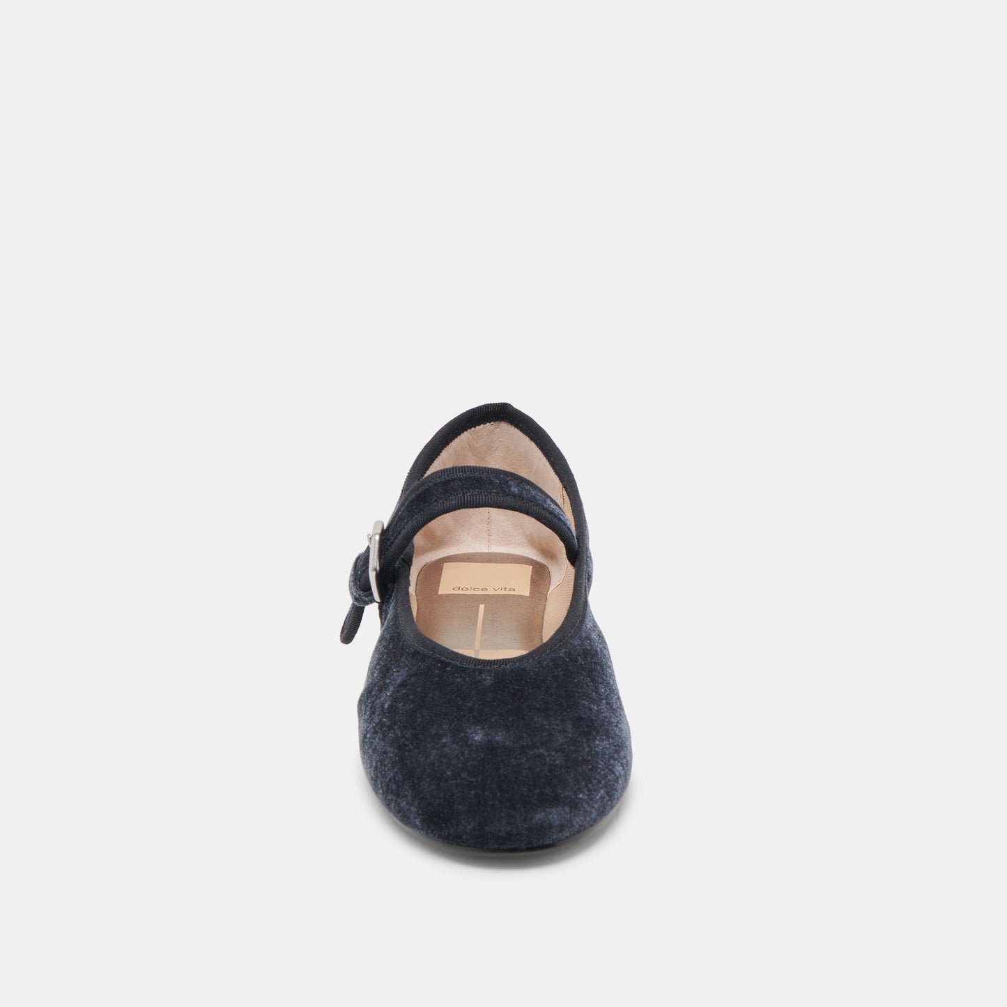 ROSLYN BALLET FLATS DUSTY BLUE VELVET - Dolce Vita